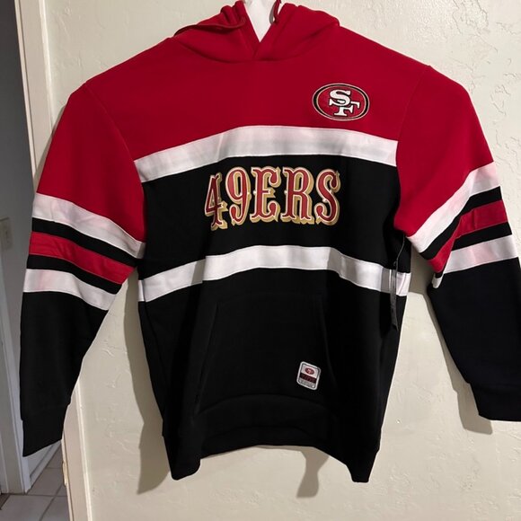 NFL San Fransico 49ERS TEAM APPAREL Red/Black/White Hoodie size Large - Picture 4 of 6